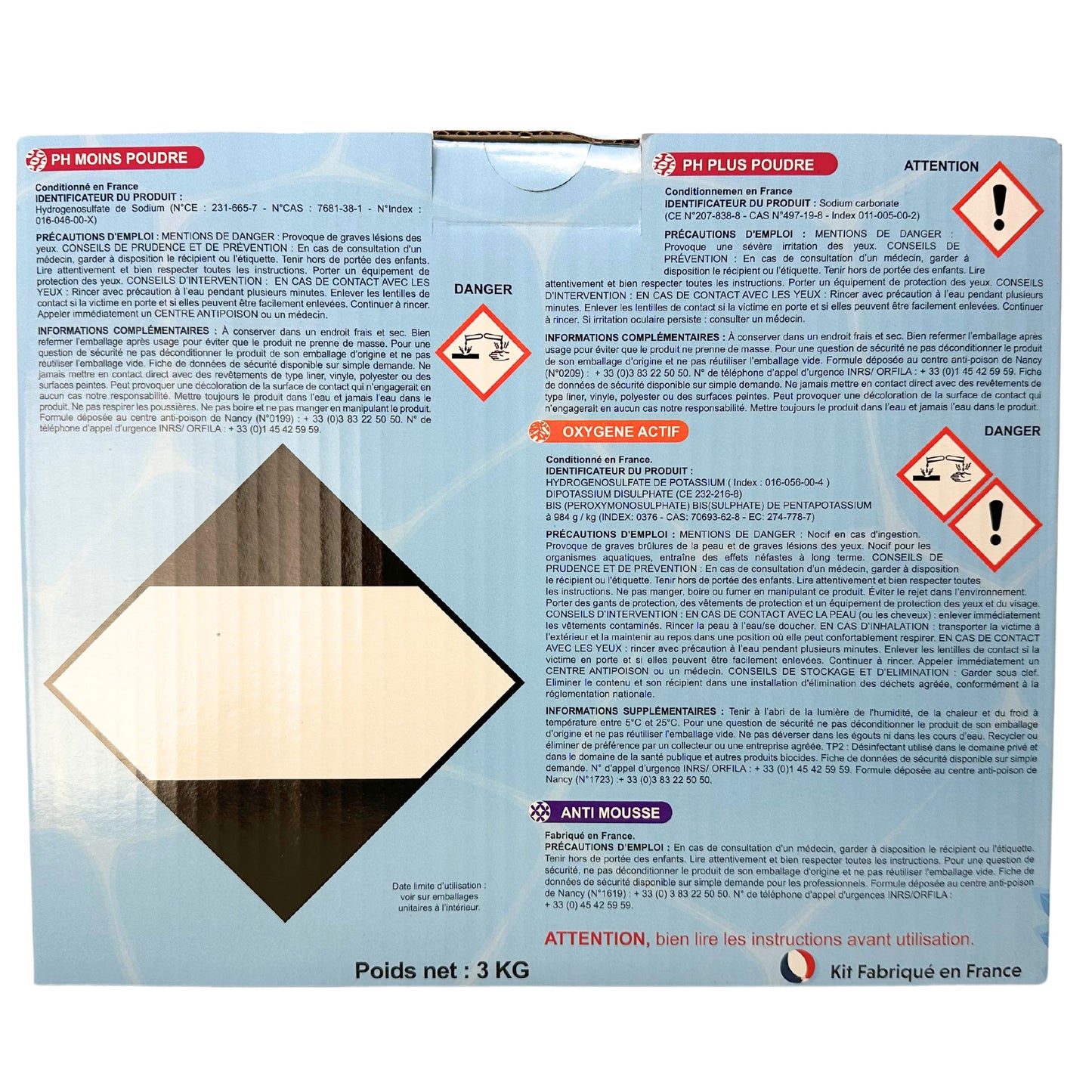 Kit Complet de Traitement pour Spa