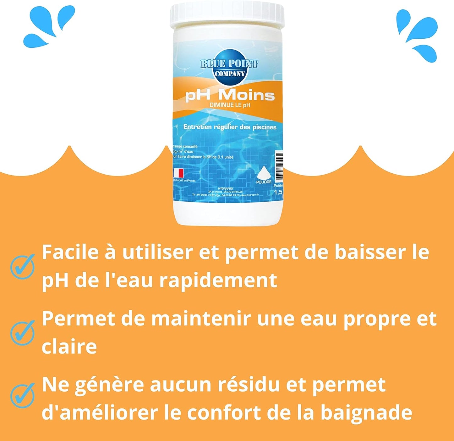 Ph Moins Poudre - 1,5KG et 5KG