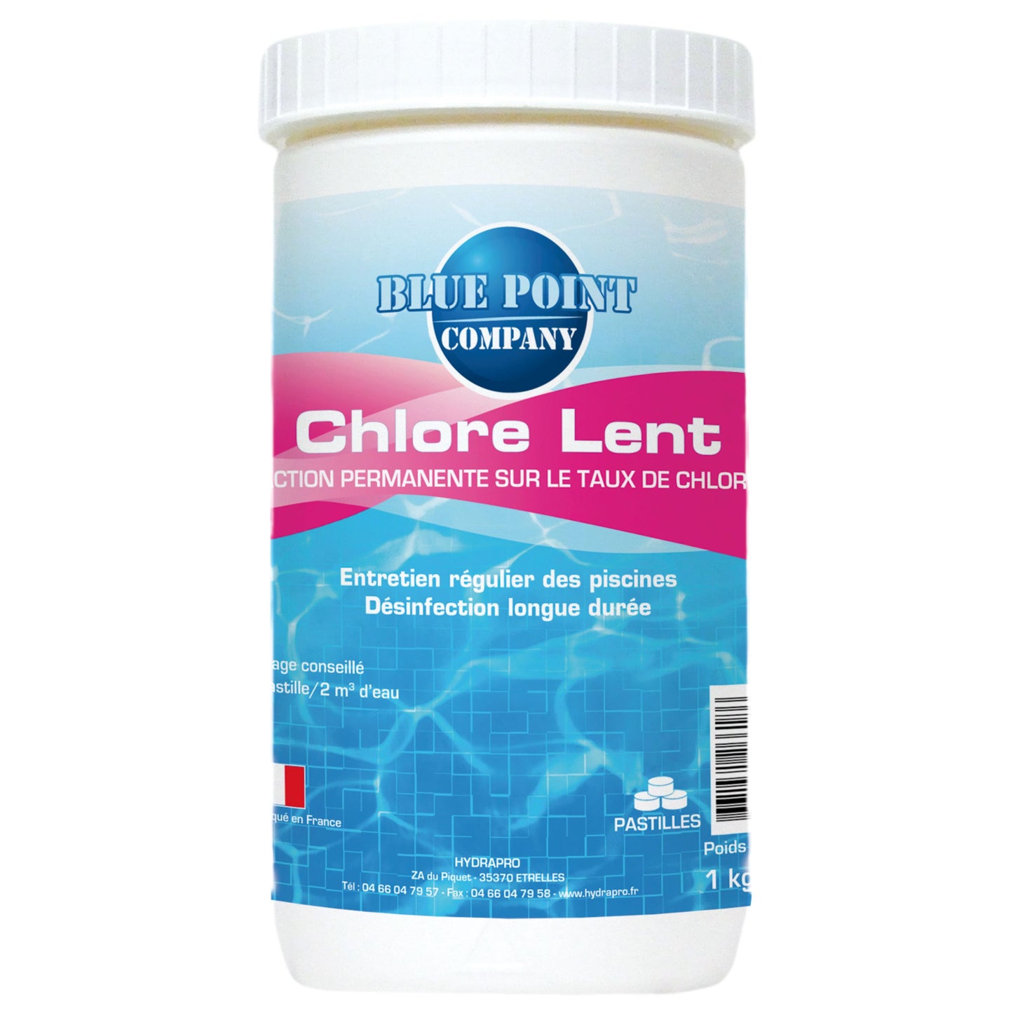 Chlore Lent Galets 250G - 1KG et 5KG