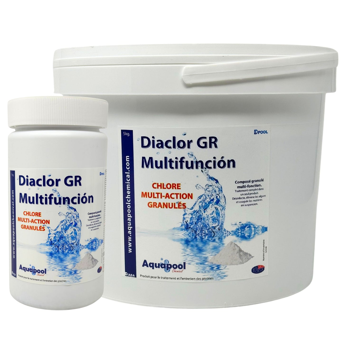 Chlore Multi Actions Granulés - 1KG et 5KG