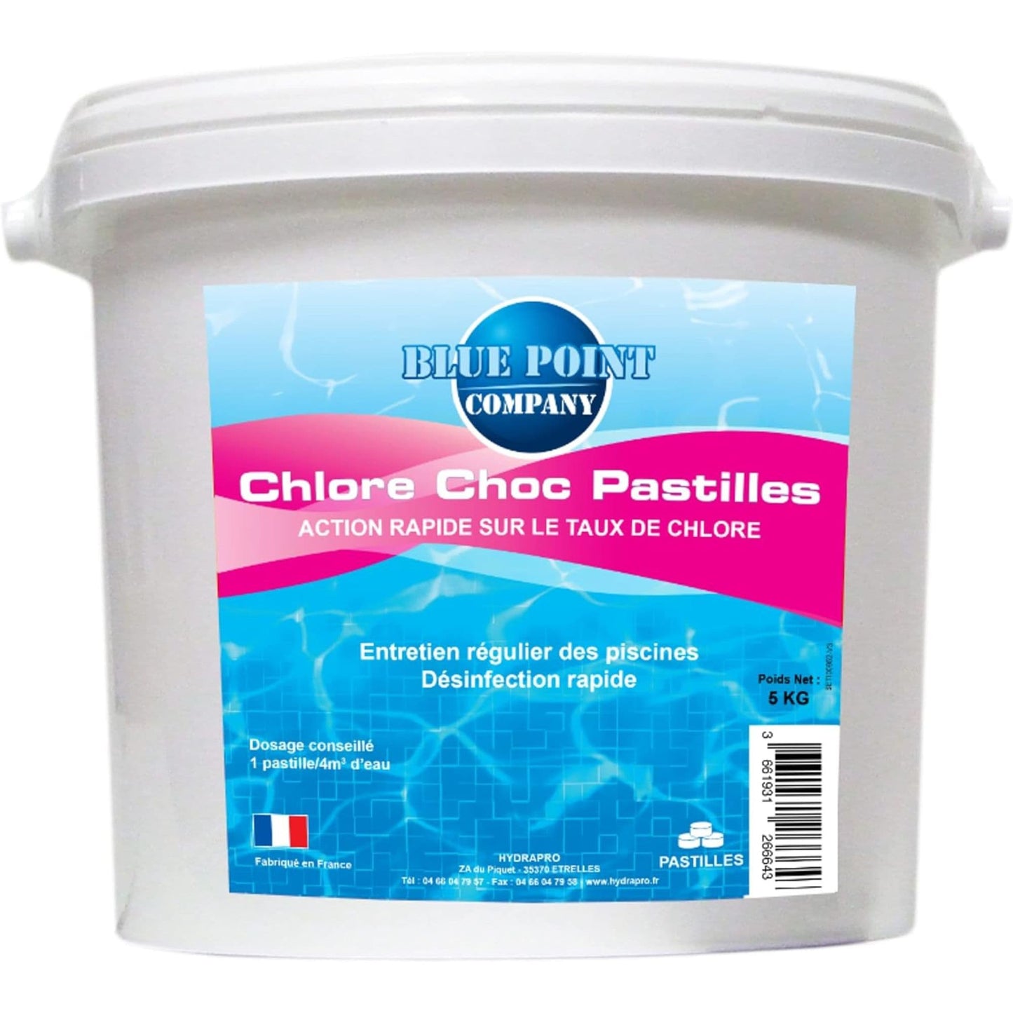 Chlore Choc Pastilles de 20G - 1KG et 5KG