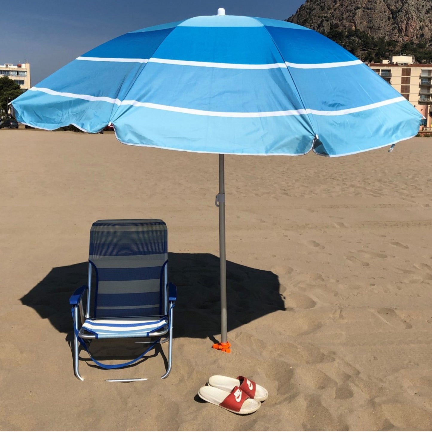 Parasol de plage aluminium 220 cm