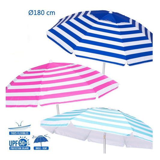 Parasol de plage aluminium 180 cm