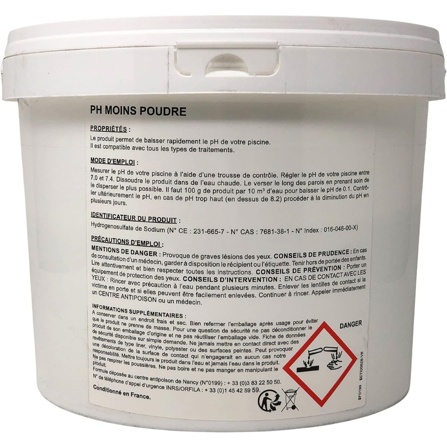 Ph Moins Poudre - 1,5KG et 5KG