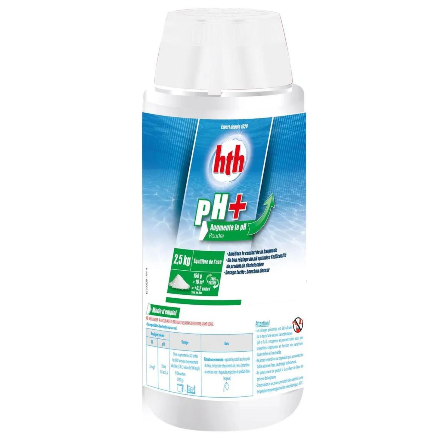 pH Plus Poudre - 2,5KG et 5KG