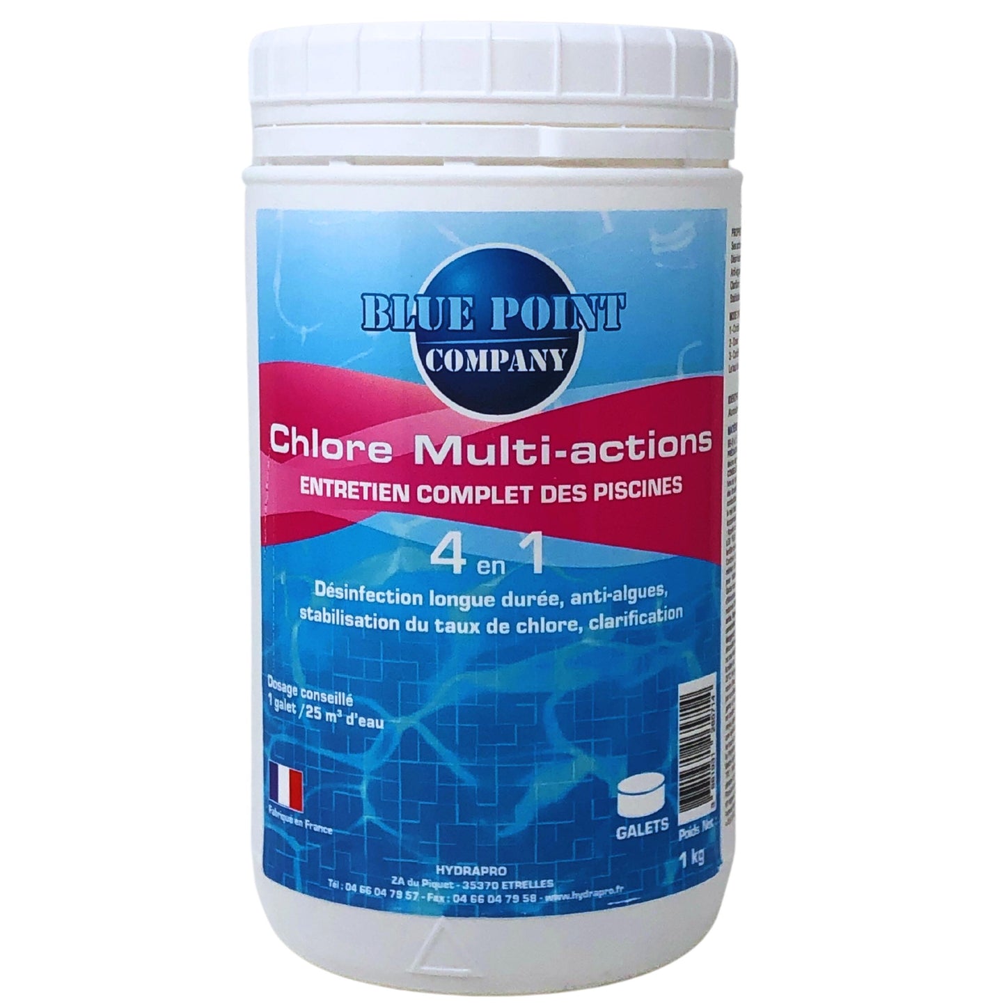 Chlore Multifonctions Galets de 250G - 1KG et 5KG