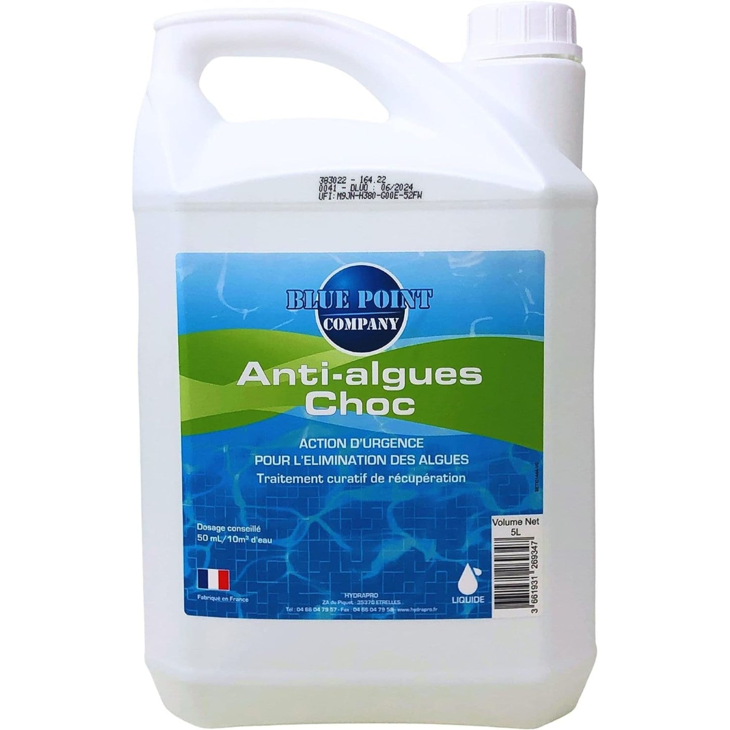 Algicide Choc, rattrapage Eau Verte - 1L et 5L