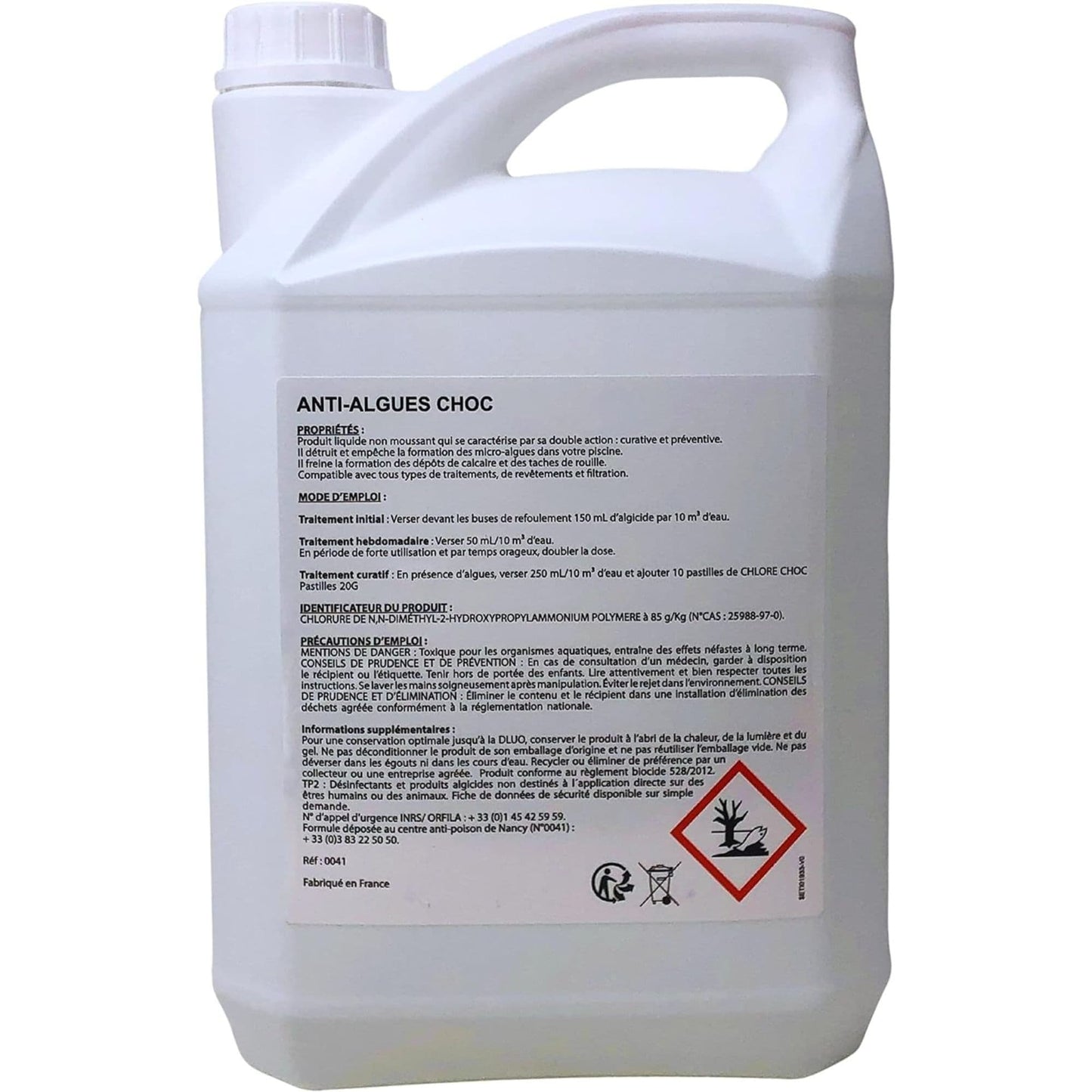 Algicide Choc, rattrapage Eau Verte - 1L et 5L