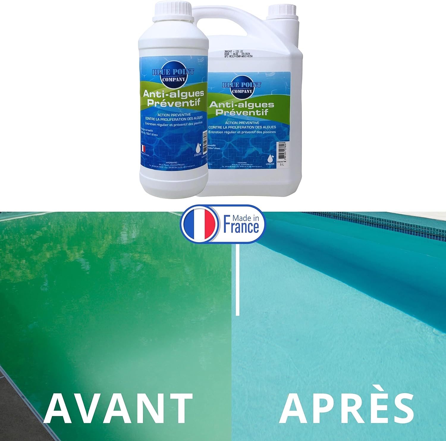 Algicide, rattrapage Eau Verte - 1L et 5L