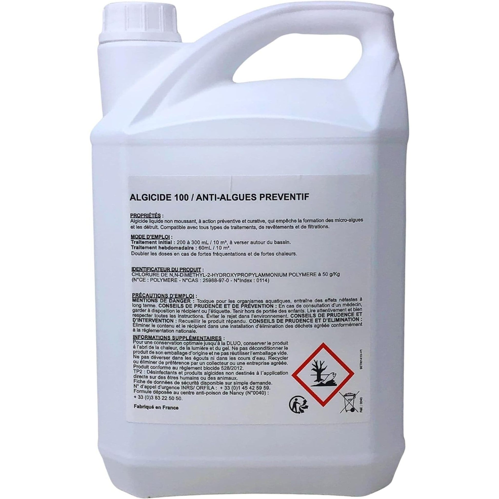 Algicide, rattrapage Eau Verte - 1L et 5L