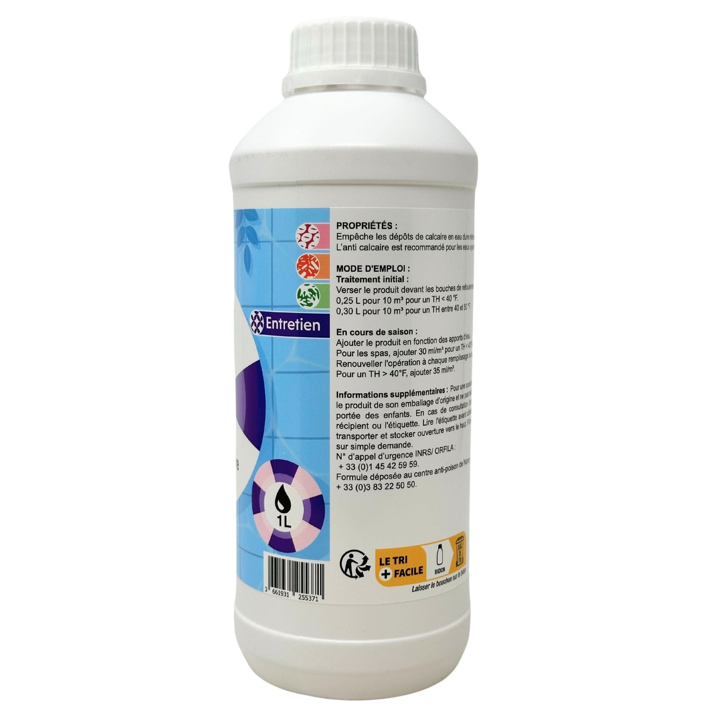 Anti Calcaire Spa et Piscine - 1L