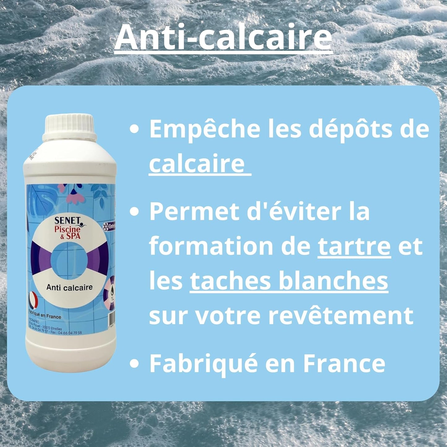 Anti Calcaire Spa et Piscine - 1L